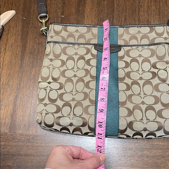 Coach Brown and Teal Crossbody Bag - Picture 12 of 12
